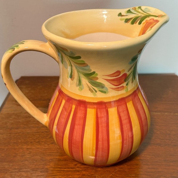 Harvest Hues Pitcher | Gail Pittman Ceramic Pitcher - Picture 3 of 4